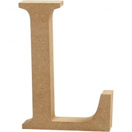 Buchstabe, L, H: 13 cm, Stärke: 2 cm, 1 Stck. [HOB56321]