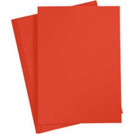 Karton, farbig, Signalrot, A4, 210x297 mm, 180 g, 20 Bl./ 1 Pck. [HOB21114]