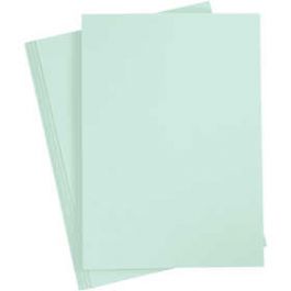 Karton, farbig, Pastellgrün, A4, 210x297 mm, 210 g, 10 Bl./ 1 Pck. [HOB21184]