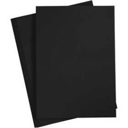 Karton, Schwarz, A4, 210x297 mm, 220 g, 10 Stck./ 1 Pck. [HOB219012]