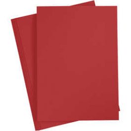 Karton, Rot, A4, 210x297 mm, 220 g, 10 Stck./ 1 Pck. [HOB219013]