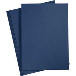 Karton, Blau, A4, 210x297 mm, 220 g, 10 Stck./ 1 Pck. [HOB219014]