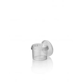 Einwegbehälter Verschließbar Ø6.9x5.1cm Rund PP Transparent (1174 Stück) [RD-440047B]