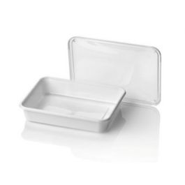 Mikrowellengeeignete Behälter 18.3x13.5x3.5cm Weiß (500 Stück) [RD-448323]