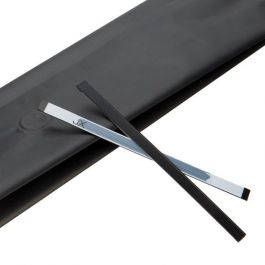 Verschluss-Streifen Klebend 14cm Schwarz (100 Stück) [TT5BKD]