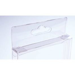 Klarsichtschachteln 14.9x2.5x16.8cm mit Aufhängeloch (25 Stück) [HFB16]
