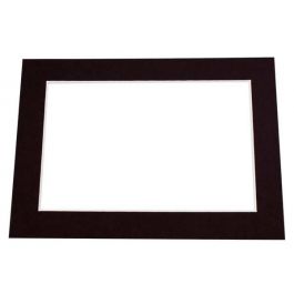 Fertig-Passepartouts 20.3x26.7cm Innenrahmen Schwarz - 27.9x35.6cm Außenrahmen (25 Stück) [MS30022]