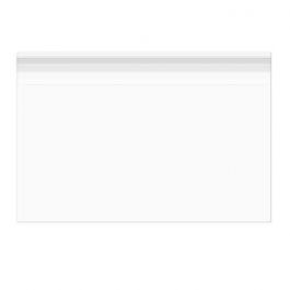 Klappenbeutel 11.1x24.7cm Hochtransparent (100 Stück) [B49XL]