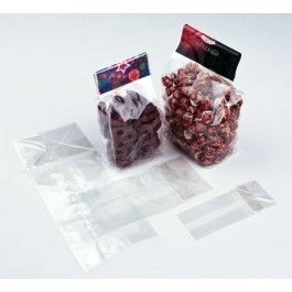 Blockbodenbeutel 4,4x4,4x21,6cm Klarsicht (100 Stück) [FG10]