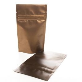 Standbodenbeutel Bronze 10.2x6x15.2cm | 57 Gramm (100 Stück) [ZBGM2BZ]