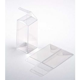 Klarsichtschachteln 6.4x6.4x13.3cm mit Automatikboden (25 Stück) [PLB141]