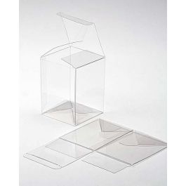 Klarsichtschachteln 7.6x7.6x10.2cm mit Automatikboden (25 Stück) [PLB102]