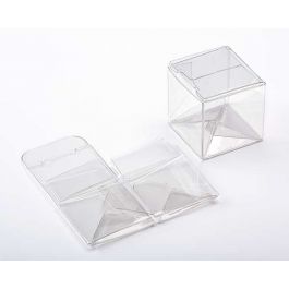 Klarsichtschachteln 3.8x3.8x3.8cm mit Automatikboden (25 Stück) [PLB103]