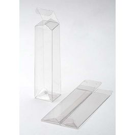 Klarsichtschachteln 6.5x6.5x30.6cm mit Automatikboden (25 Stück) [PLB145]