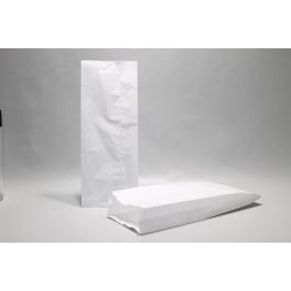 Papierbeutel Weiß 14x6x35cm mit Seitenfalten | Inhalt 2kg Zellulose 35g/m² (100 Stück) [PAV1415]