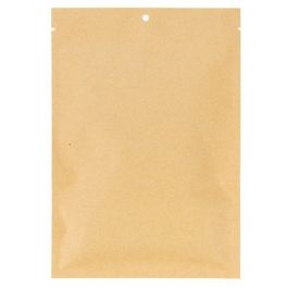 Kraftbeutel 13.7x18.5cm Braun | Industriell Kompostierbar & Heißsiegelfähig (100 Stück) [KHS57]
