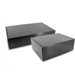 Luxus-Boxen für Lebensmittel 61x37x14cm Schwarz (25 Stück) [FP-NS1027]