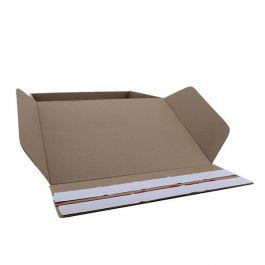 Versandkartons mit fröhlichen Punkten 33x25x8cm Braun (50 Stück) [FP-VPD063]