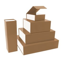 Magnetboxen 22x16.5x3cm Braun/Weiß (25 Stück) [FP-VPD088]