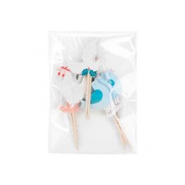 Klappenbeutel 8x11cm Hochtransparent (100 Stück) [B34C]