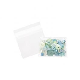 Klappenbeutel 9x6.5cm Hochtransparent (100 Stück) [B3X2T]