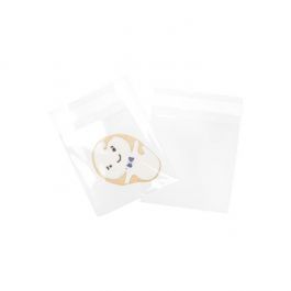 Klappenbeutel 11.9x11.7cm Hochtransparent (100 Stück) [B44M]