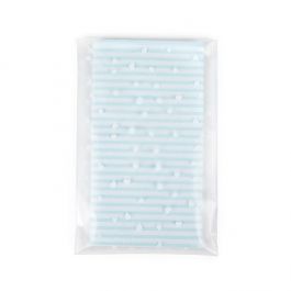 Frostweißer Plastik Klappenbeutel 10,2x15,2 cm Herzen Haftklebestreifen (100 Stück) [B46FH]