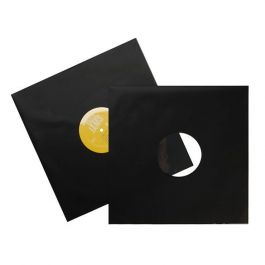 Innenhüllen für 12 inch Schallplatten Mattschwarz (100 Stück) [BLPBM]