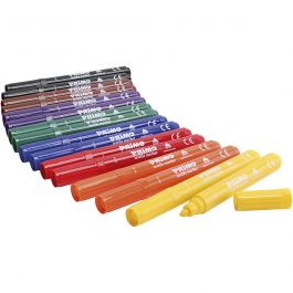 PRIMO Stoffmalstifte, Sortierte Farben, 2x8 Stk/ 1 Pck [HOB-701296]