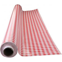 Wachstuch-Tischdecke, rot-weiß kariert, B 140 cm, Rot, Weiß, 1 lfm [HOB-8055920]