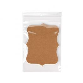 Druckverschlussbeutel mit Runden Loch 12,7x17,8 cm PE 100 Mikron (100 Stück) [CEZ4R57]