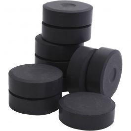 Wasserfarben, Schwarz, H 19 mm, D 57 mm, 10 Stk/ 1 Pck [HOB-627284]