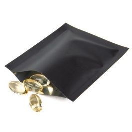 Kunststoffbeutel Mattschwarz 6,4x8,9cm Manipulationssicher und mit Hitze Verschweißbar (100 Stück) [CRB1B]