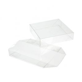 Deckel Transparent & Faltbar 10.6x2.5x11cm (25 Stück) [BT99]