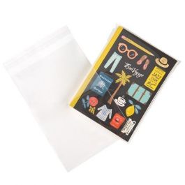 Klappenbeutel 14.3x21cm Hochtransparent (100 Stück) [B58]