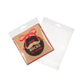 Headerbeutel Transparent 14.4x14.1cm Wiederverschließbar (100 Stück) [HB5X5M]