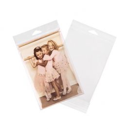 Headerbeutel Transparent 13.8x18.4cm Wiederverschließbar (100 Stück) [HB75]