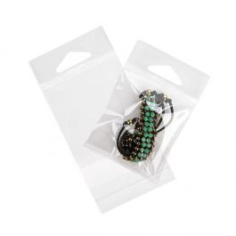 Headerbeutel Transparent 6.4x6.7cm Wiederverschließbar (100 Stück) [HB2X2]