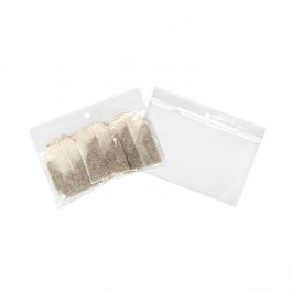 Druckverschlussbeutel mit Aufhängeloch 12.5x7.5cm Transparent PP 50 Mikron (100 Stück) [ZR53]