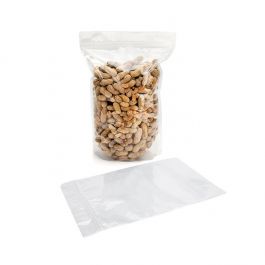 Standbodenbeutel Transparent 23x12x34.5cm | 900 Gramm (100 Stück) [ZBG6]