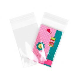 Klappenbeutel 8.5x13cm Hochtransparent (100 Stück) [B3]