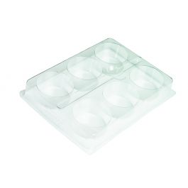 Farbtablett/Palette mit 6 tiefen Behältern - 160x125mm im Beutel (1 St.) [COL-VERFTRAY]