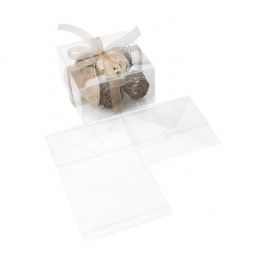 Klarsichtschachteln 13.7x13.7x7.6cm mit Automatikboden (25 Stück) [PLB201]