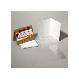 Schutzhüllen für Glückwunschkarten 18.9x26.7 + 2x4.15 cm (100 Stück) [CJA7]