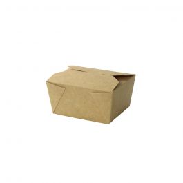 Einweg Pappe Box Braun 600 ml  (450 Stück) [GB-DFC01603]