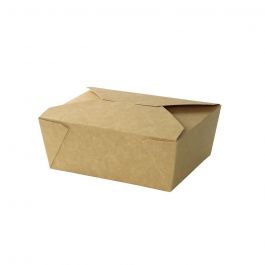 Einweg Pappe Box Braun 1150 ml  (300 Stück) [GB-DFC01643]