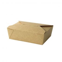 Einweg Pappe Box Braun 1500 ml (180 Stück) [GB-DFC01662]