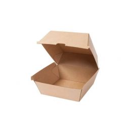 Take-away Box Braun, 16,8x15,4x9,8 cm, quadratisch (200 Stück) [GB-DFC04286]