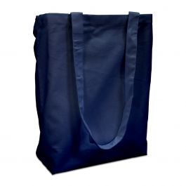 Baumwolltragetaschen mit Griff 38x42cm Dunkelblau (250 Stück) [FP-DKE013]