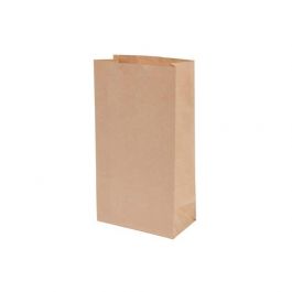 Blockbodenbeutel Kraft Braun 100grs 13x8x18.5 cm (100 Stück) [PABK1318]